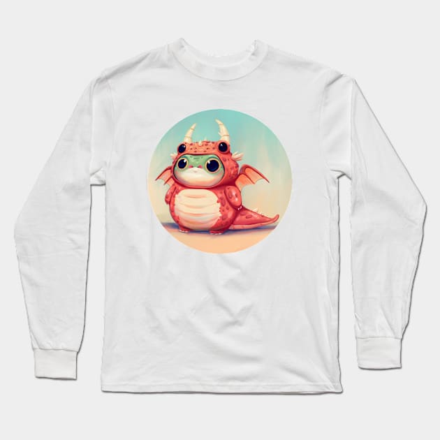 Frog Dragon Long Sleeve T-Shirt by Lucracia Ray